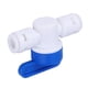 thumbnail image 5 of Conector de tubería PE 3 uds G1/4 válvula de Bola de instalación de tubería Interruptor de Conector de Manguera de Agua de tubería PE para Sistema de Drenaje, 5 of 8