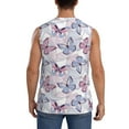 thumbnail image 4 of Disketp Butterflies In Pastel Sleeveless Tshirts For Men, Muscle Shirts For Men Dry Fit Tank Top-Small, 4 of 8