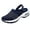 Blue, variant on Womens Slip On Clogs and Mules Diabetic Air-Cushion Slip-On Walking Shoes Breathable Slippers Closed Toe Slides Orthopedic Diabetic Shoes with Arch-Support