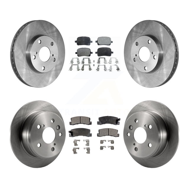 Transit Auto Front Rear Disc Brake Rotors and Ceramic Pads Kit for Car Toyota Camry Solara Lexus ES300 K8T-101090