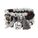thumbnail image 1 of Beaded Stretch Bangles Bohemia Multicapa Sets Apilable Pulseras Strand Pulseras 4 para Mujeres Pulseras, 1 of 1