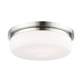 thumbnail image 4 of Livex Lighting Stratus 3-Light Metal & Glass Ceiling Mount in Polished Chrome, 4 of 9