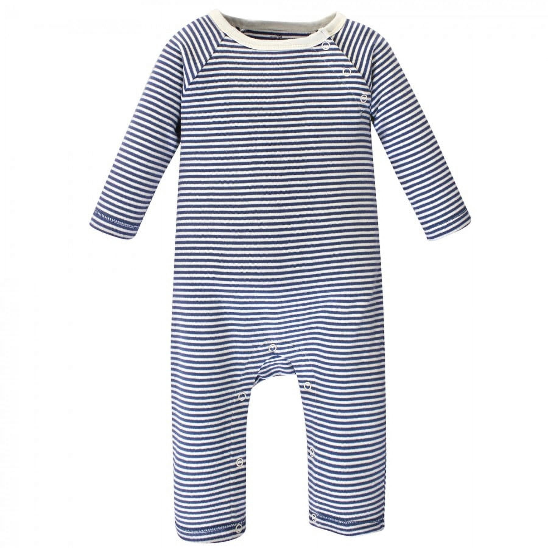 Touched by Nature Baby Boy Organic Cotton Coveralls 3pk, Woodland, 0-3 Months
