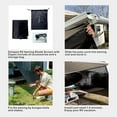thumbnail image 5 of Dulepax RV Awning Sun Shade Screen with Zipper 8'X 19'3'' Generation RV Awning Screen Complete Kits for Motorhome Camper Travel Trailer Canopy Black, 5 of 7