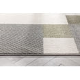 thumbnail image 4 of Well Woven Welma Green Grey Modern Geometric Boxes Stripes Indoor Area Rug 3x5 (3'11" x 5'3"), 4 of 8