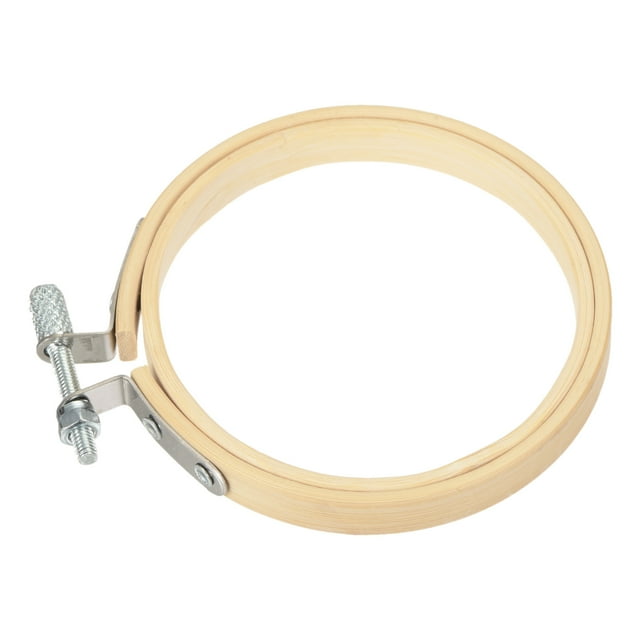Unique Bargains 3' Round Bamboo Embroidery Hoop Circle Cross-Stitch Ring, 3 Pack