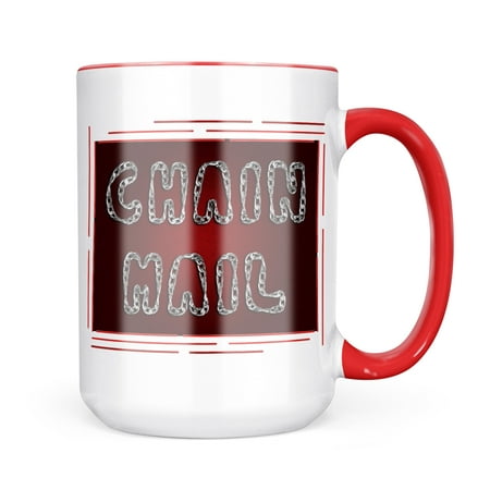 

Neonblond Chain Mail Silver Chain Lettering Mug gift for Coffee Tea lovers