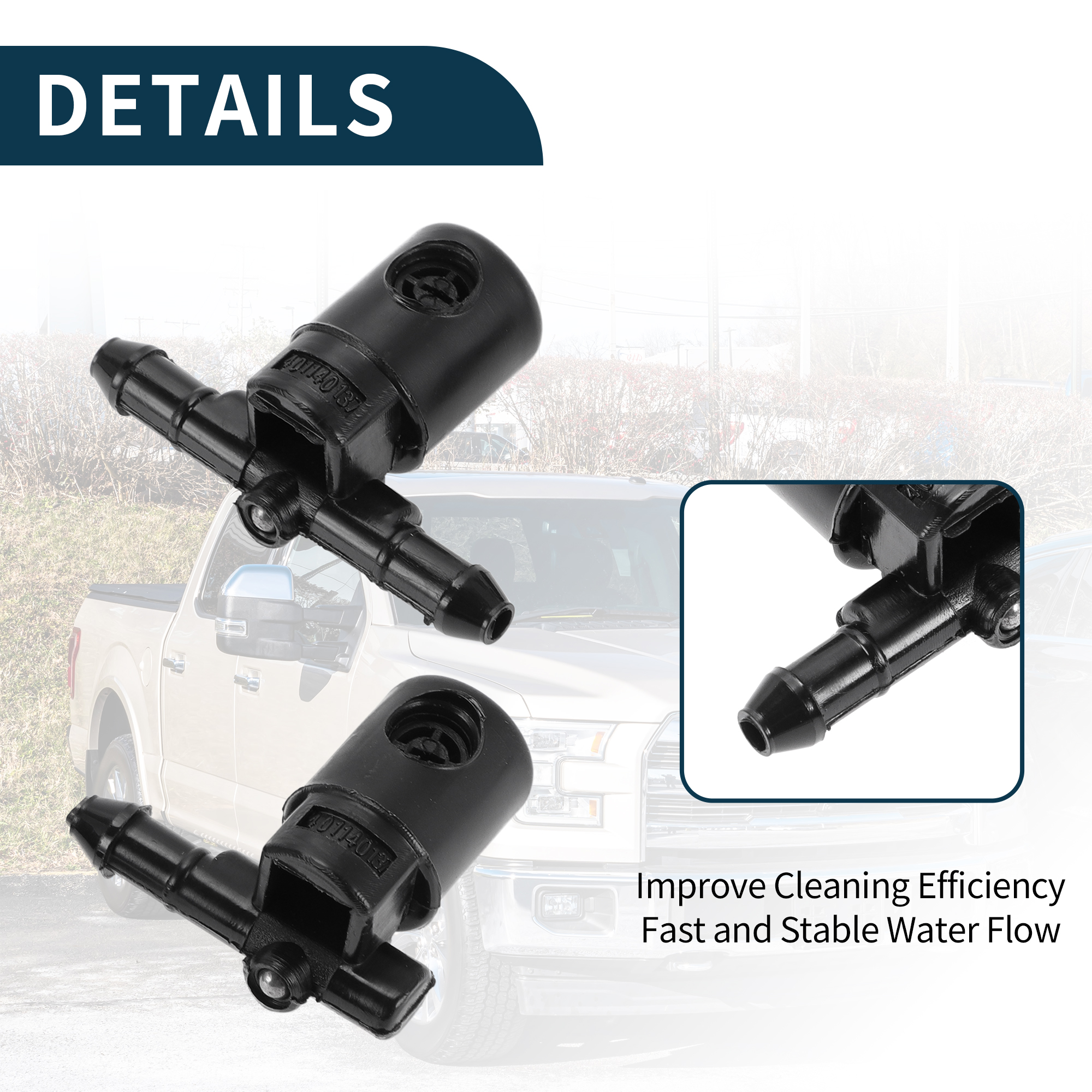 Unique Bargains Windshield Washer Nozzle for Vauxhall for Astra 1998-2012