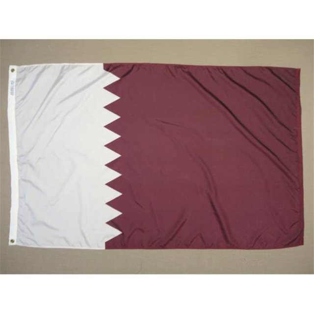 Annin Flagmakers 196879 Drapeau Qatar 4 Pi. X 6 Pi. Nyl-Glo