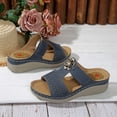 thumbnail image 5 of Platform Flip Flops for Women: Comfortable Sandals for Women Walking Summer Slip on Bunion Sandals Women's Wedge Sandals Platform: Comfortable Dressy Summer Casual Low Heels Women Sandals, 5 of 8