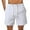 White, variant on Xunlbb Mens Shorts Clearance Gym Shorts Men, Men's Waterproof Large Shorts Drying Beach Pants Summer Solid Color Casual Zipper Shorts Beach Vacation Clothes, S-XL