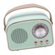 thumbnail image 1 of Altavoz Retro Vintage, Mini Altavoz Inalámbrico Portátil Con Sonido Cristalino, 5.0, Control De Perilla, De Cuero, Auxiliar, Emparejamiento TWS, Tarjeta U-Disk/TF, Soporte, 1 of 7