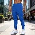 thumbnail image 7 of Havenx Baggy Sweatpants for Men Tapered Legs Drawstring Pants with Pockets Elastic Waist Open Bottom Sweatpants Athletic Comfy Y2k Fall Winter Loose Fit Streetwear,Blue 2XL, 7 of 7