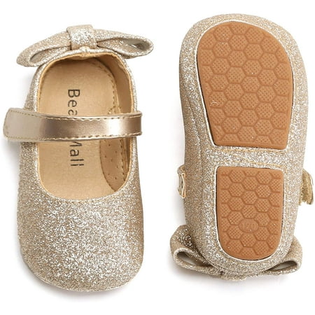 

QWZNDZGR Soft Sole Baby Shoes - Infant Baby Walking Shoes Moccasins Rubber Sole Crib Shoes