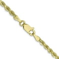 thumbnail image 3 of Solid 10k Yellow Gold 3mm Diamond-cut Rope Chain - 26", 3 of 8
