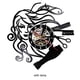 thumbnail image 4 of Reloj de pared hecho a mano con disco de vinilo Bewildely negro para mujer, 4 of 6