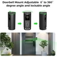 thumbnail image 3 of Doorbell Mount Adjustable 360° Degree Angle Compatible with Video Doorbell(2025 Model), No-Drill Camera Bracket Holder for Home, Apartment & Dorm (Adhesive Mount), 3 of 5