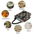 thumbnail image 5 of KLL Tote Bag for Women Cute Alpaca Print Shopping Grocery Reusable Bags for Office School Shopping Travel, 5 of 6