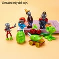 thumbnail image 3 of 8 Pcs Portable Plants Zombies Modèle Jeu Dessin Animé Jouet Figurine de Collection Présentoir, 3 of 6