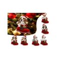thumbnail image 2 of Festive Dog Sock Christmas Tree Pendant Decor Hanging Decoration Handmade Acrylic Ornaments for Holiday Home Party, 2 of 11