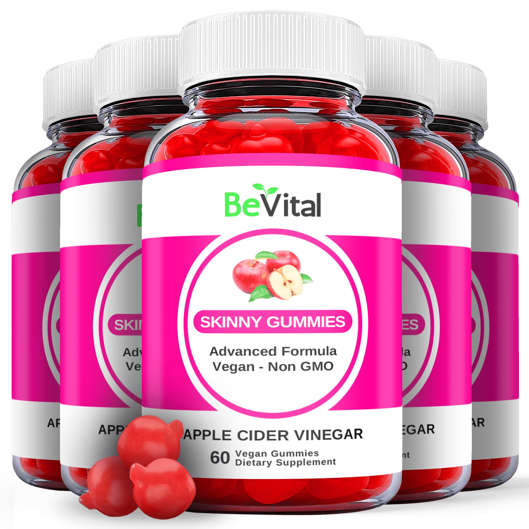 (5 Pack) Be Vital Keto ACV Gummies - Supplement for Weight Loss - Energy & Focus Boosting Dietary Supplements for Weight Management & Metabolism - Fat Burn - 300 Gummies