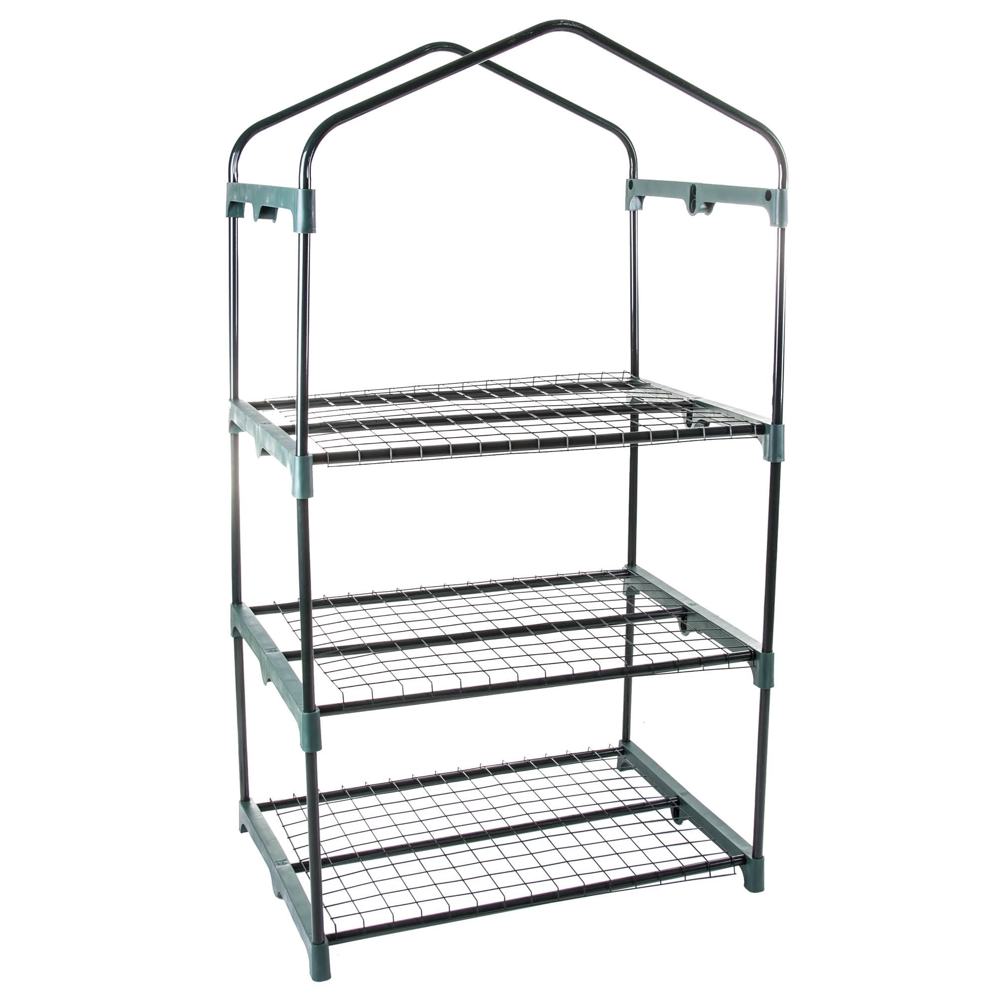 Genesis 3 Tier Portable Rolling Greenhouse with Clear Cover