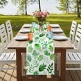 thumbnail image 4 of Table Runners 70 Inches Long Dress Scarves, Green Leaves Farmhouse Coffee/Dining/Kitchen Table Decor, Holiday Table Runner, Spring Plants Rustic Botanical Pastoral 13x70 Inch, 4 of 9