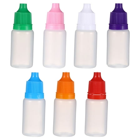 ROSENICE 50Pack Lab Dropping Bottles Pe Squeezable Dropper Bottles For Medical Use Liquid Storage 6X2cm 10ml