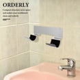 thumbnail image 4 of Organizador de herramientas de metal para el cabello con soporte de pared - Práctico soporte para plancha de pelo para herramientas calientes de baño - Elegante soporte para peinar el cabello, 4 of 8