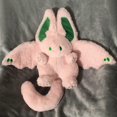 thumbnail image 2 of Cute Bat Bunny Plush Pillow Kawaii Bat Rabbit Stuffed Animal for Kids Pink 12, 2 of 4