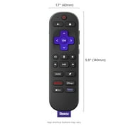 Roku Voice Remote Pro (2nd Ed.) - Rechargeable TV Remote Control with Hands-free Voice Controls, Backlit Buttons, Lost Remote Finder - Replacement Remote Compatible with All Roku TV, Players, Audio