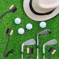 thumbnail image 5 of 30 Cepillos para Palos de Golf y Limpiador de Ranuras para Palos, Limpiador de Ranuras de Limpieza de Doble Cara con Clips, Color Negro, 5 of 5