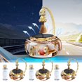 thumbnail image 1 of Perfume Solar para Coche Montado | Difusor Aromaterapia Rotatorio con Diseño de Pez Dorado para Interior de Auto | Aleación de Aluminio | Aroma Duradero de 50ml | Ambientador para Auto Regalo para, 1 of 9