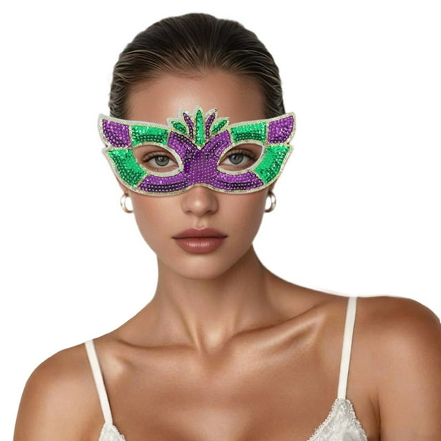 TINZ Elegant Carnival For Sparkling Delicate Lace Half Face Masquerade Party
