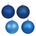 thumbnail image 3 of Vickerman 4" Champagne 4-Finish Ball Ornament Assortment, 12 per Box, 3 of 3