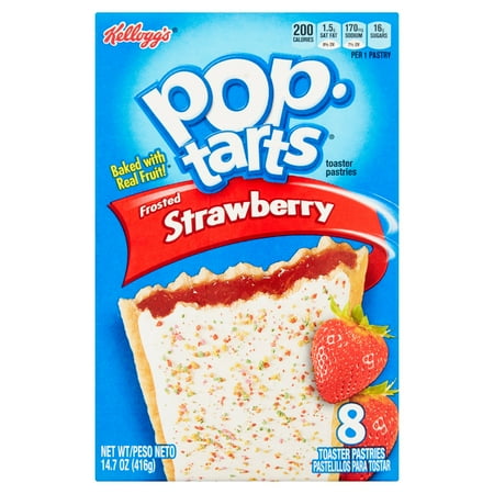 Kellogg's Pop-Tarts Toaster Pastries Frosted Strawberry - 8 CT ...