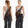 thumbnail image 2 of I'd Rather Be Reading Sling Backpack, Bookstore Book Club Crossbody Daypack, Classic Bookshelf Print Bag, 2 of 4
