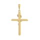 thumbnail image 2 of Dije Cristo Tubular 3.5 cm Oro Sólido 10k amarillo Casa del Anillo, 2 of 3