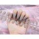 thumbnail image 3 of Charmful Women Art Consejos de uñas mate naturales Presione en parche Nail Verde Gris Yuyangstore Tabletas de mejora de uñas, 3 of 5