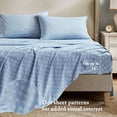 thumbnail image 4 of Cotton Bedding Set 7-Piece King 7 Piece Vintage-inspired Collection floral print,Beige/Blue,Comforter Set, 4 of 21