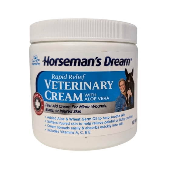 Tarro de crema veterinaria Horseman's Dream Corona para caballos, 473 ml