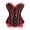 #147Red, variant on Women Vintage Retro Lace Up Back Bustier Waist Cincher Overbust Corset Top Strapless Party Renaissance clothing