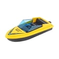 thumbnail image 2 of Mini modelo de lancha motora, juguete de verano, adorno de barco de escritorio, simulación de aleación, lancha rápida Amarillo, 2 of 9