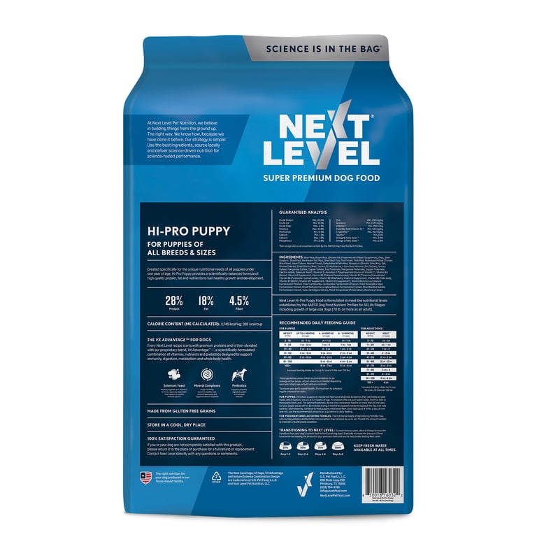 Next Level, Hi-Pro Puppy, Dry Dog Food, 15 lbs - Walmart.com