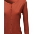 thumbnail image 3 of FashionOutfit Women's Casual Basic Solid Button Down Long Sleeve Soft Knit Cardigan Sweater (S-3XL), 3 of 3