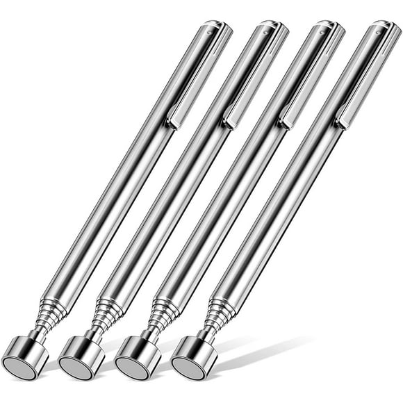 4 Pcs Telescoping Magnet Pickup Tool (3 Lb ) Extendable Magnetic Sticks Pick up Grab Tool for Men Practical Gifts for Dad, Husband, Father's Day Gifts
