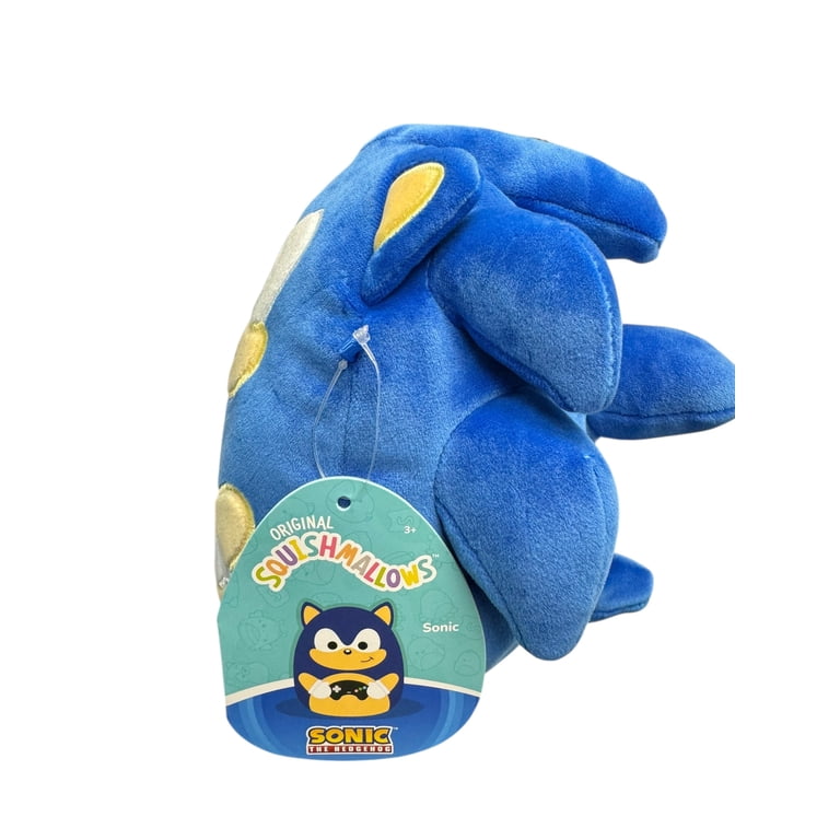 Squishmallow 7 Inch Sonic the Hedgehog Gamer - Sonic - Blue Plush