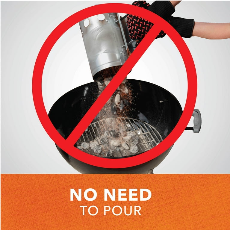 Modern Leisure® Basics Easy-Release Charcoal Starter, Steel