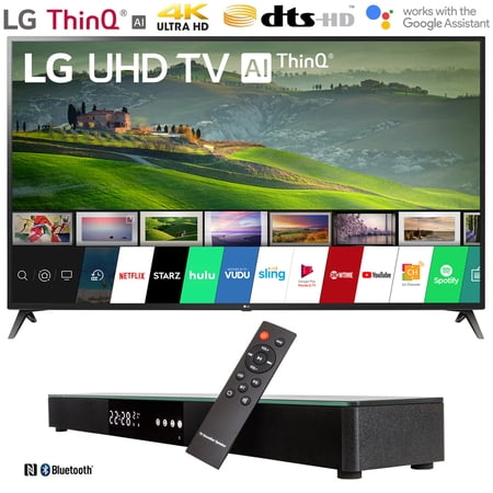 LG 70UM6970 70-inch HDR 4K UHD Smart LED TV (2019) Bundle with Deco