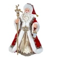 thumbnail image 1 of Kurt S. Adler FA0160 10.5 in. Fabrich Regal Red Santa Table Piece, 1 of 1